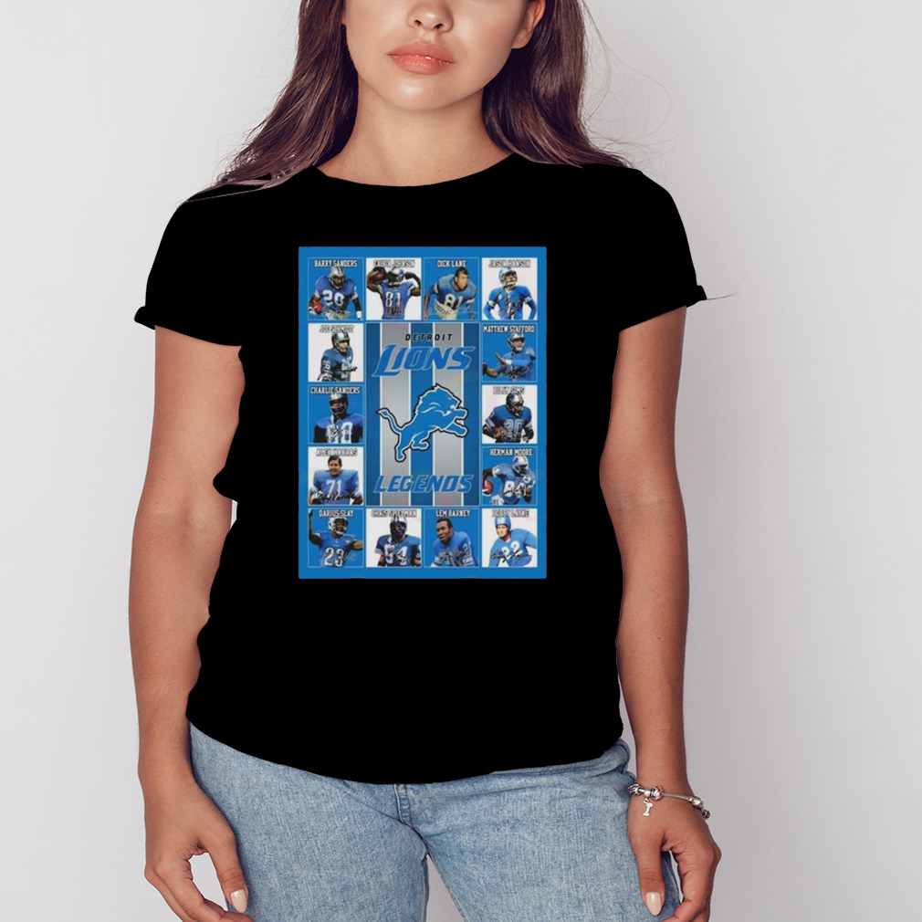 Detroit Lions Legends Signatures 2023 T-shirt,Sweater, Hoodie, And