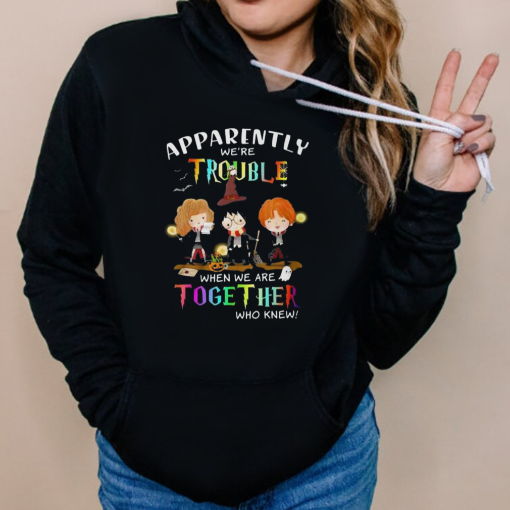 Harry Potter apparently were trouble when we are together who knew art design t-shirt 5 Hoodies