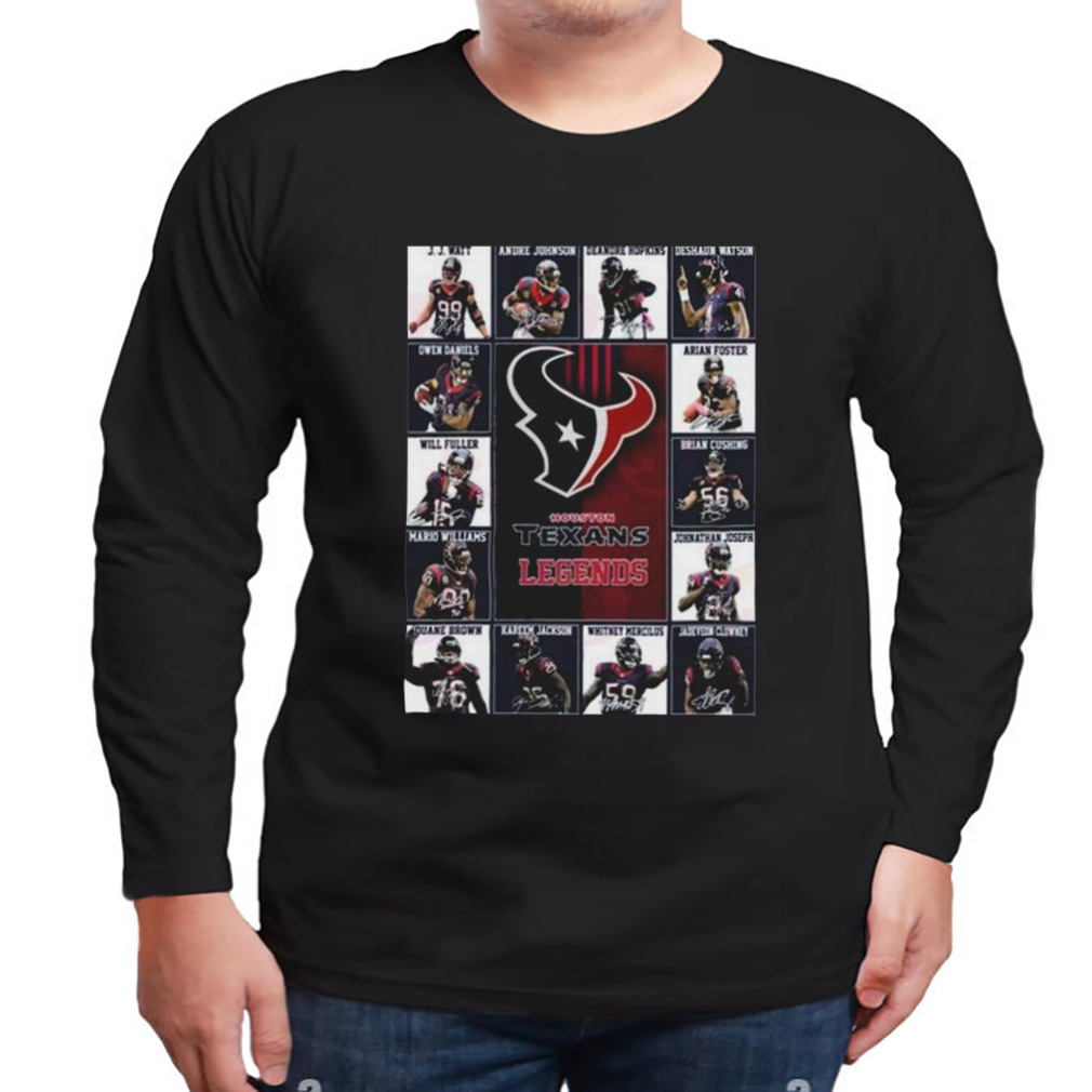 Houston Texans Legends Players 2023 Signatures shirt 3 Longsleeve tshirt