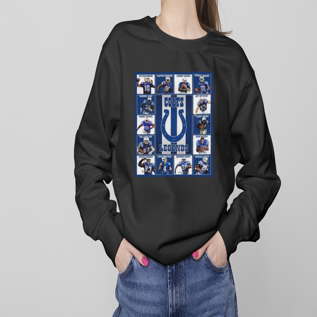 Indianapolis Colts Legends Players 2023 Signatures shirt 4 Sweaters