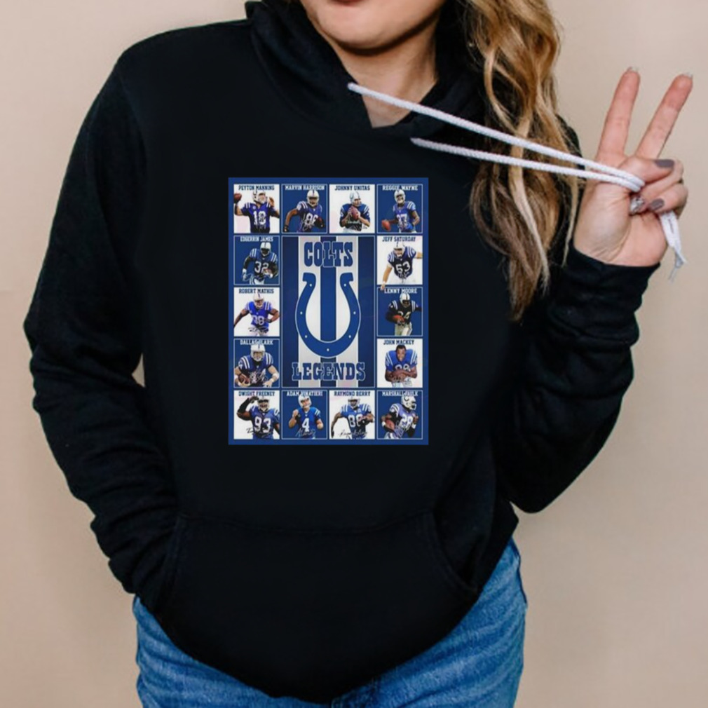 Indianapolis Colts Legends Players 2023 Signatures shirt 5 Hoodies
