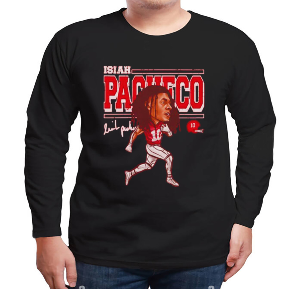 Isiah Pacheco Kansas City Cartoon football shirt 3 Longsleeve tshirt