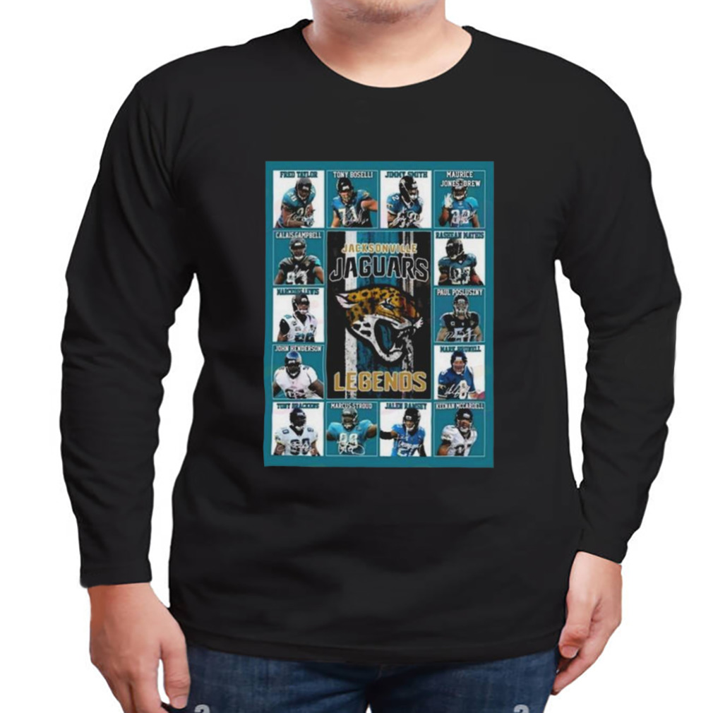 Jacksonville Jaguars Legends Players Signatures 2023 T-shirt