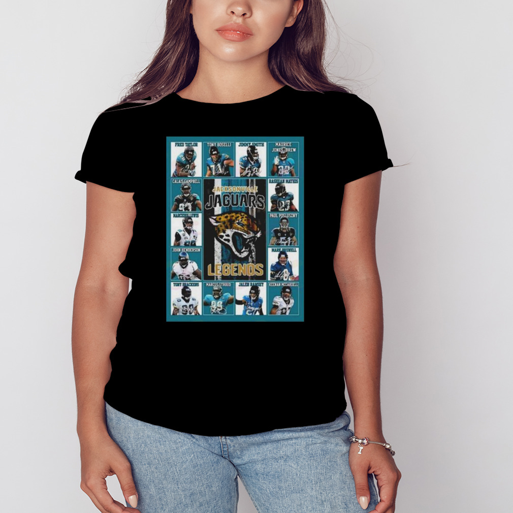 Jacksonville Jaguars Legends Players 2023 Signatures shirt 2 Women's tshirt
