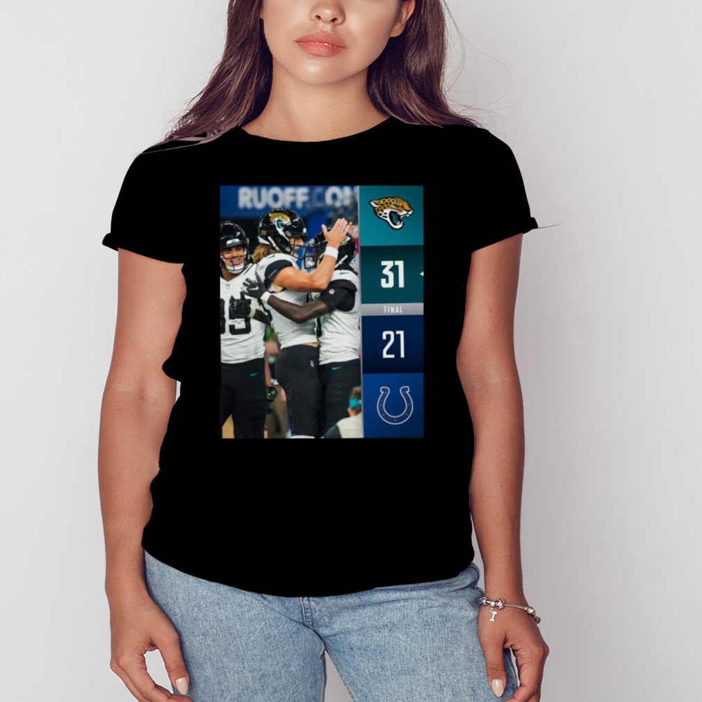 Jacksonville Jaguars Win 31 21 Indianapolis Colts NFL Kickoff 2023 Final Score Shirt 2 Women's tshirt