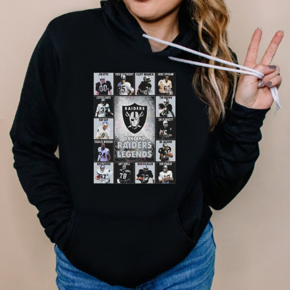 Las Vegas Raiders Legends Players 2023 Signatures shirt 5 Hoodies