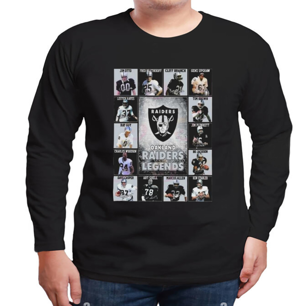 Las Vegas Raiders Legends Players 2023 Signatures shirt 3 Longsleeve tshirt