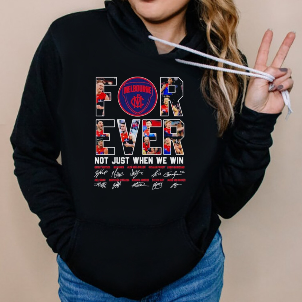 Melbourne FC forever not just when we win signatures shirt 5 Hoodies