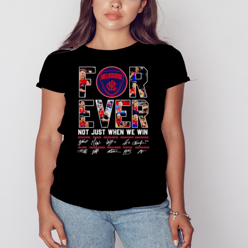 Melbourne FC forever not just when we win signatures shirt 2 Women's tshirt