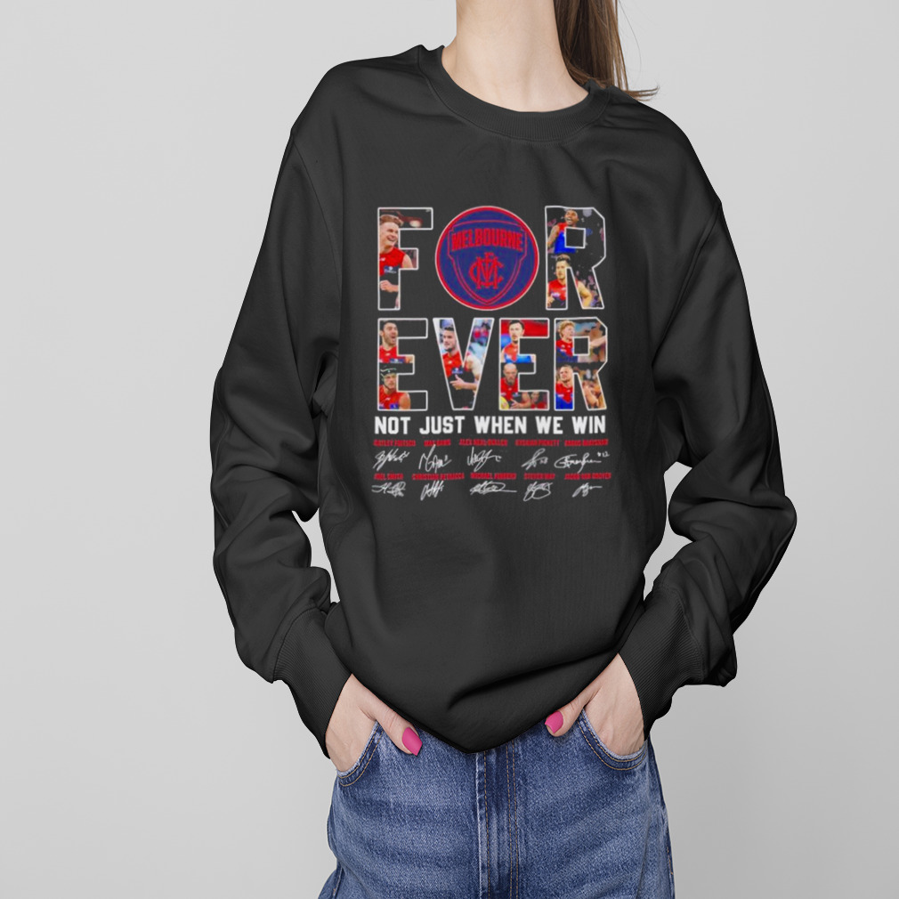 Melbourne FC forever not just when we win signatures shirt 4 Sweaters