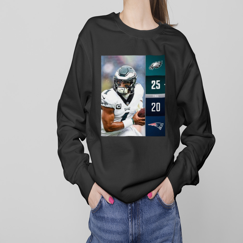 Philadelphia Eagles Win 25 – 20 New England Patriots Nfl Kickoff 2023 Final  Score Shirt