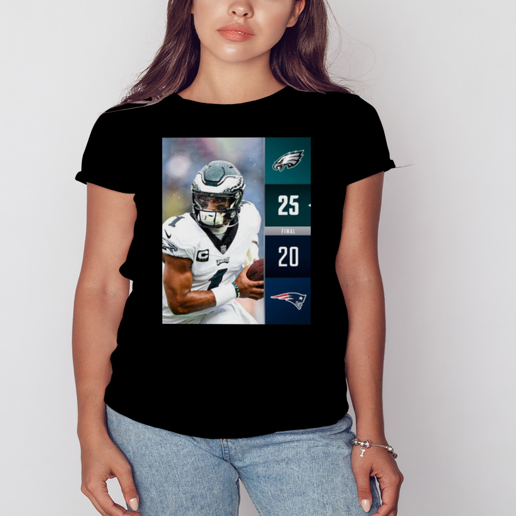 Philadelphia Eagles Win 25 – 20 New England Patriots Nfl Kickoff 2023 Final  Score Shirt