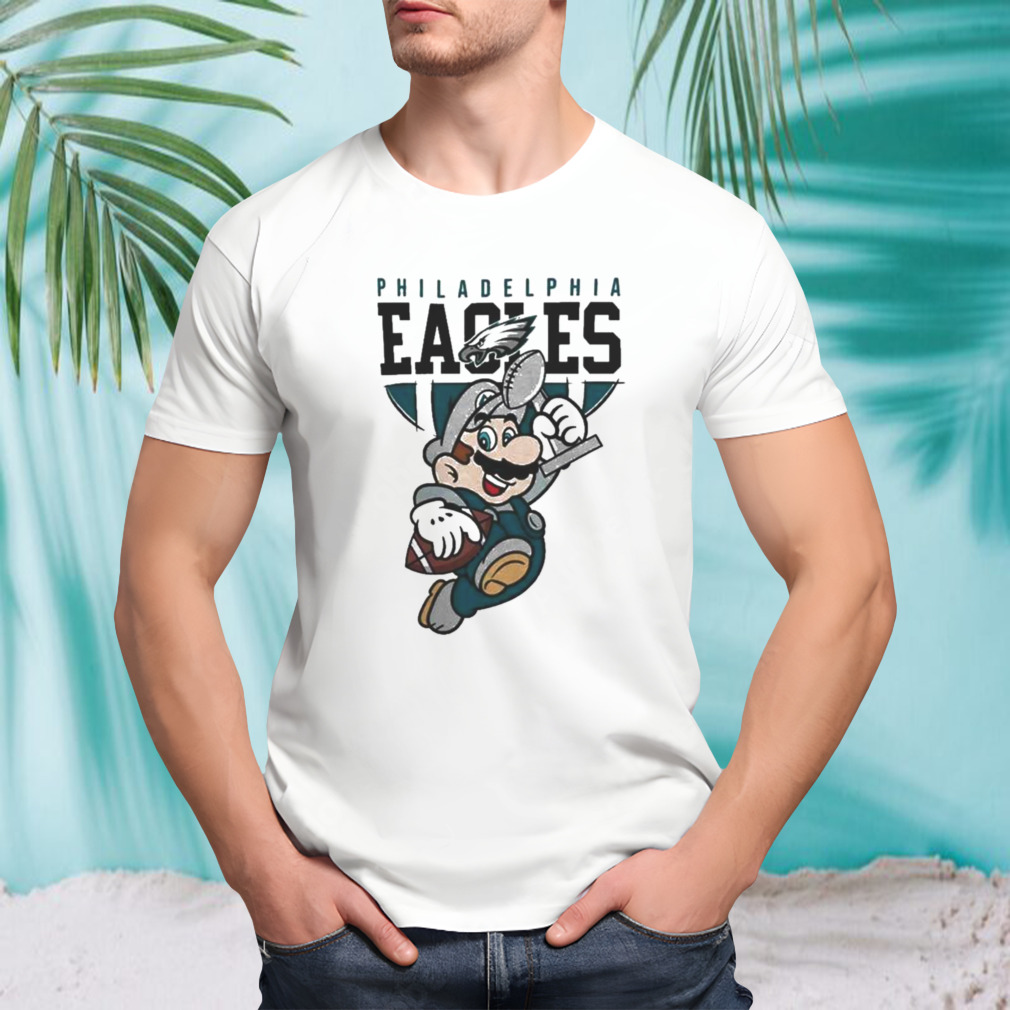 Super Mario Bros x Philadelphia Eagles Football Game Day 2023 Shirt