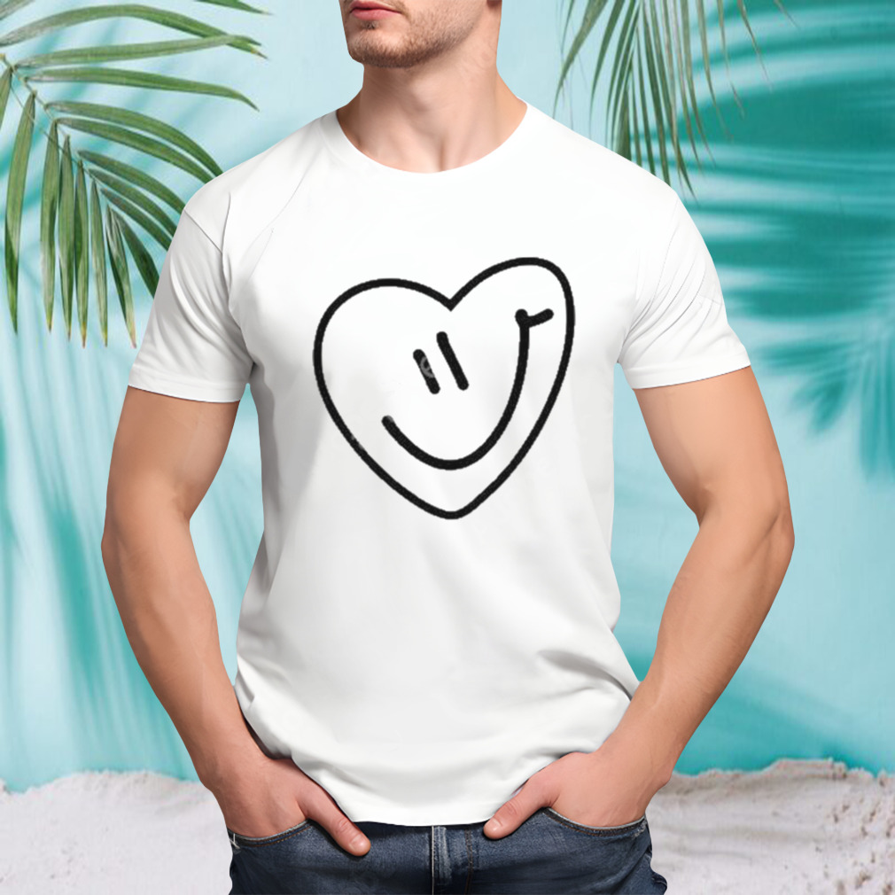 Team balmert merch smiley heliconia logo design t-shirt