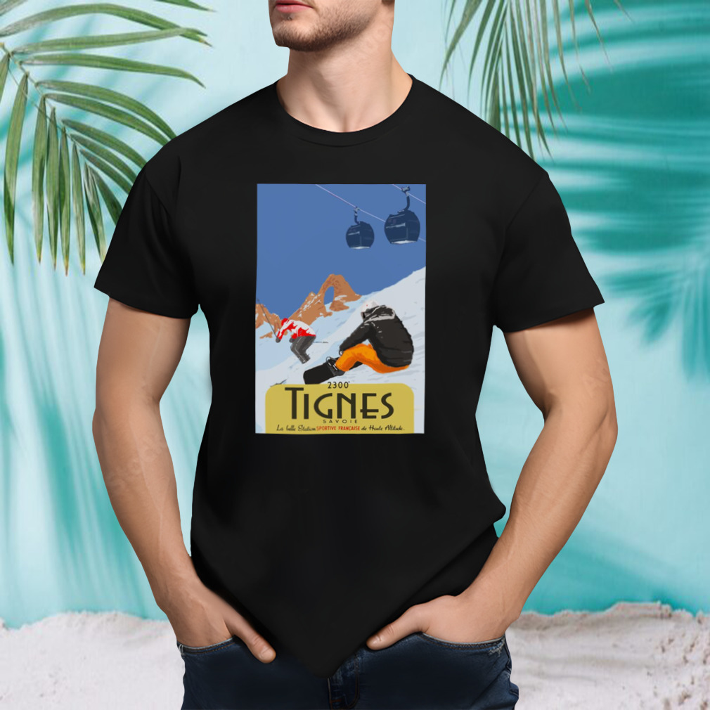 Tignes 2300 Vintage Style Ski shirt