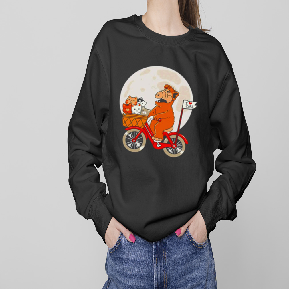 Alien loves felines I love cats shirt 4 Sweaters