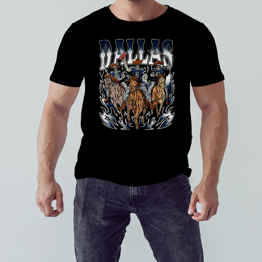 Dallas Cowboys Skeleton Halloween 2023 Shirt