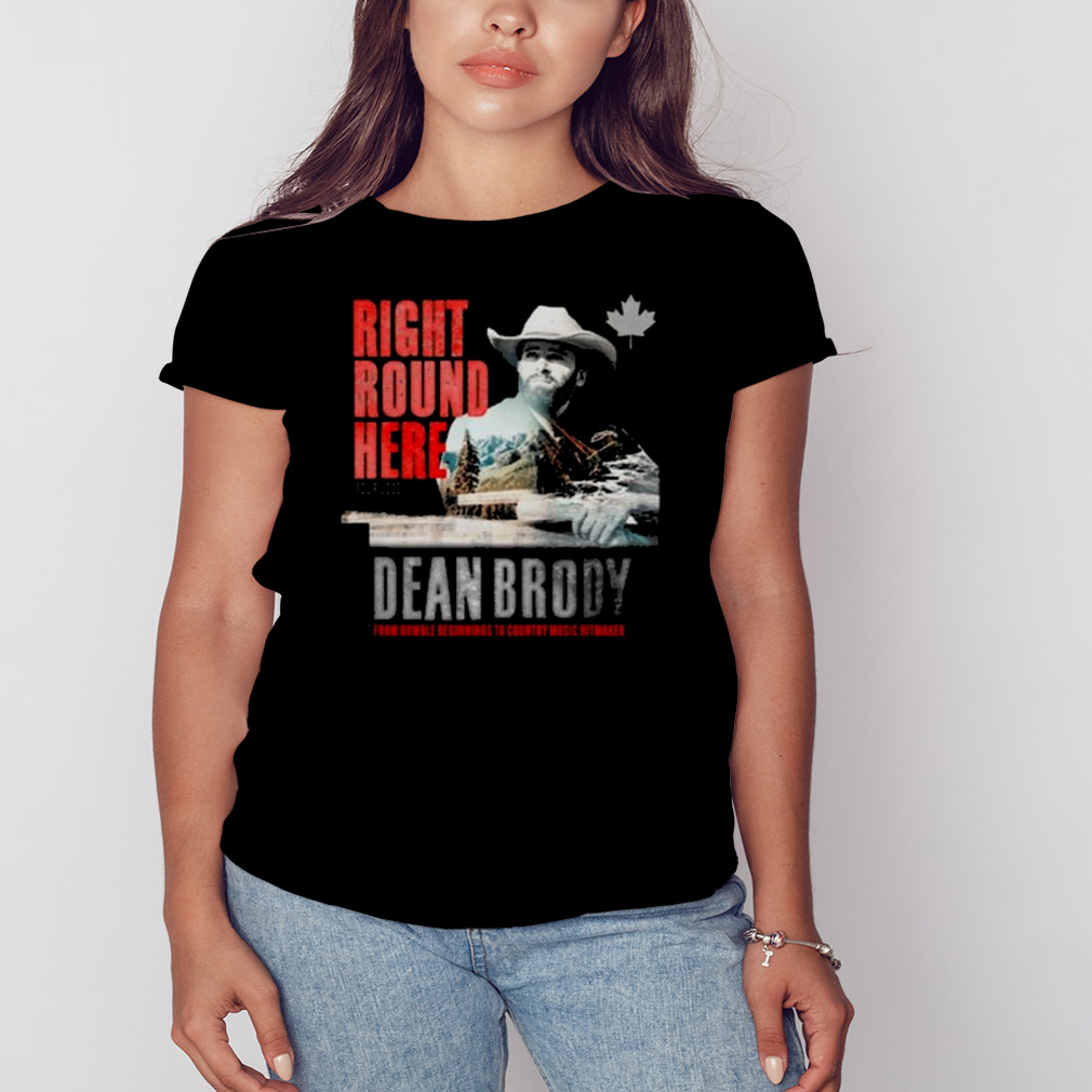 Dean Brody Right Round Here Tour Dates 2023 T-Shirt 2 Women's tshirt