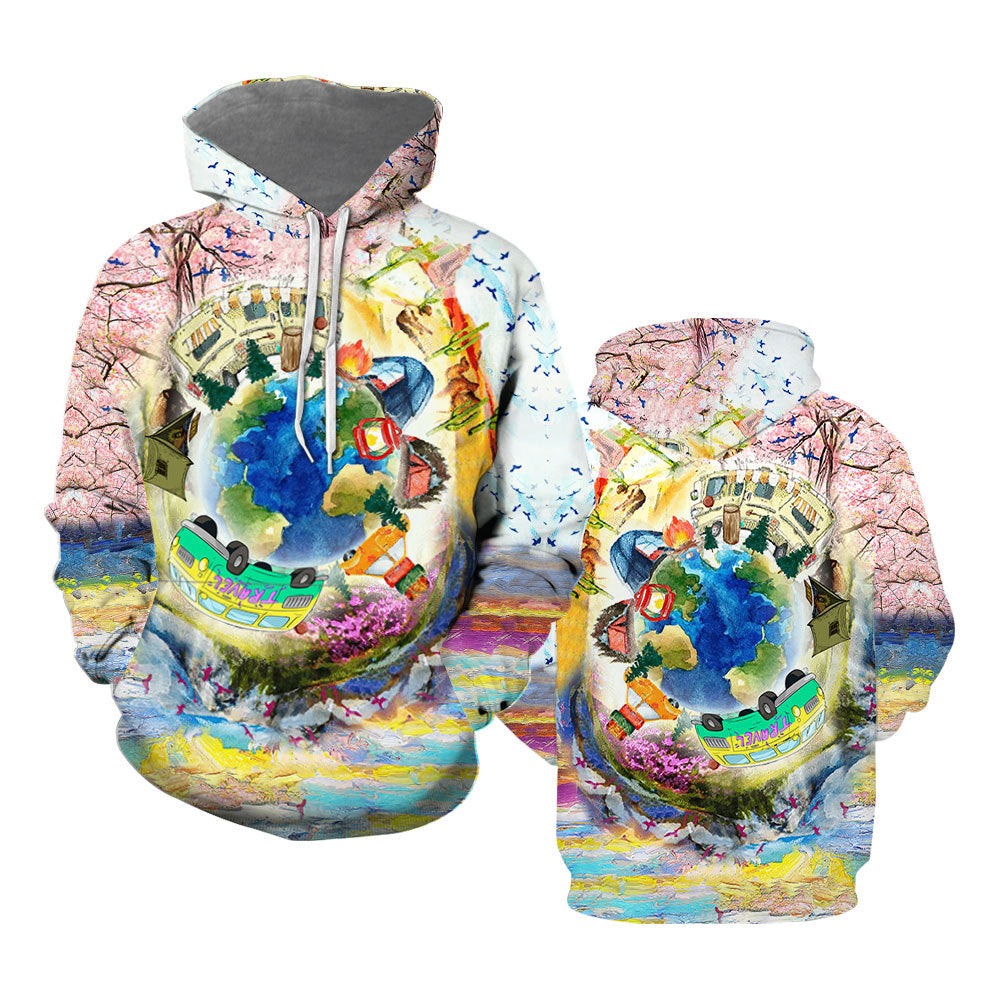 Earth Spring Natural Landscape Hoodie Over Print  For Men & Women  TH1182