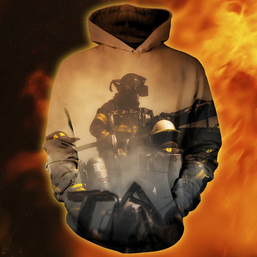 Fire Fighter Soldiers Are Looking For Fire Victims All Over Print  For Men & Women  HO3069