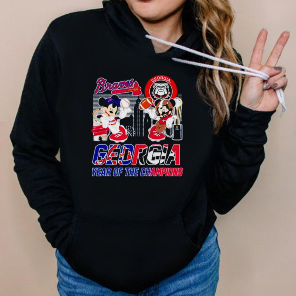 Georgia Bulldogs and Atlanta Braves Georgia year of the champions shirt 5 Hoodies