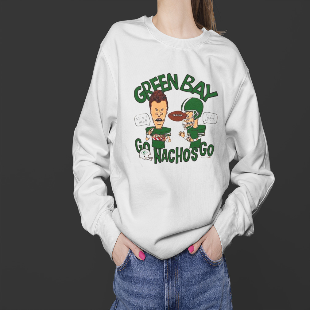 Green Bay Packers Beavis & Butt-head Go Nachos Go T-shirt 4 Sweater