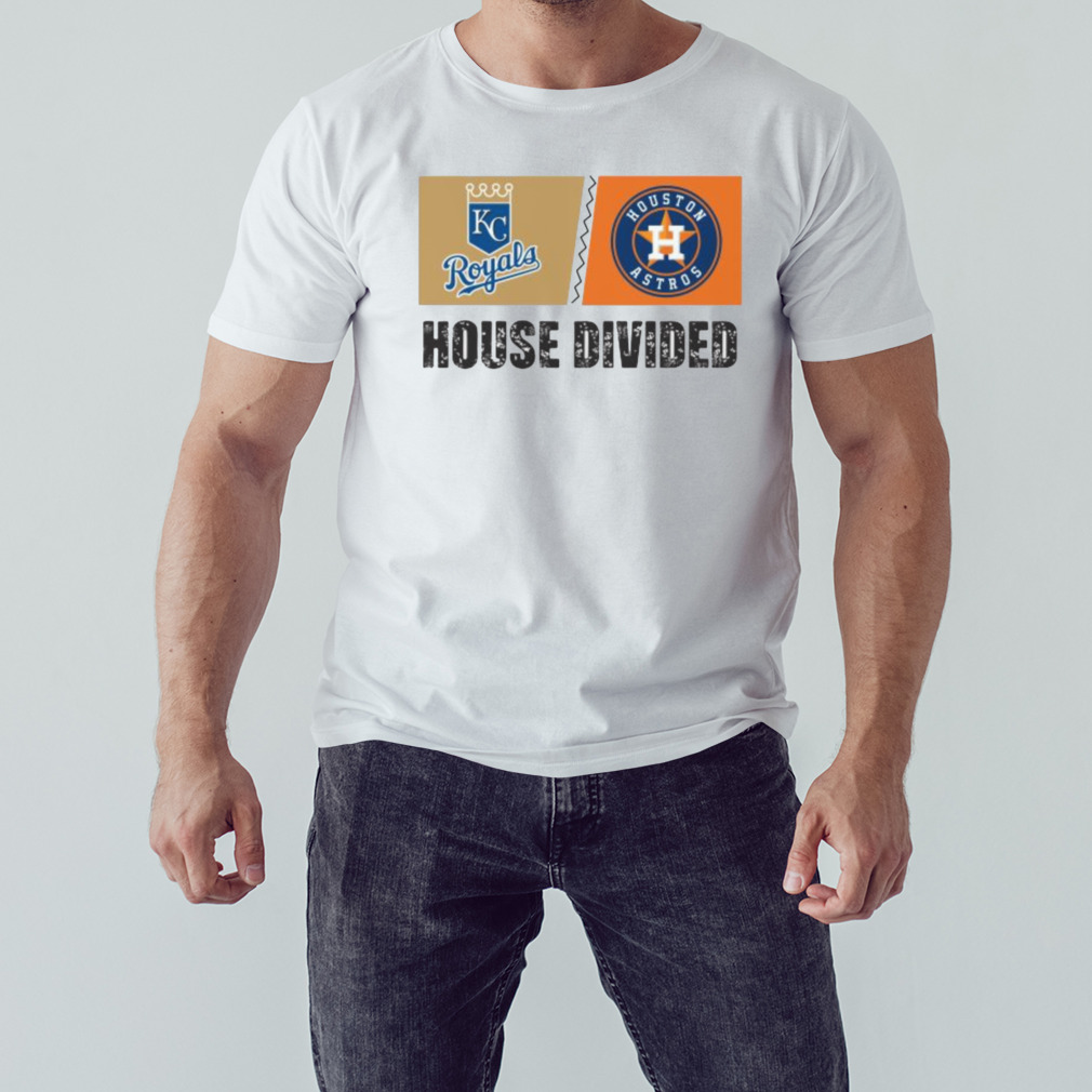 Kansas City Royals vs Houston Astros House Divided Shirt 1 Unisex shirt