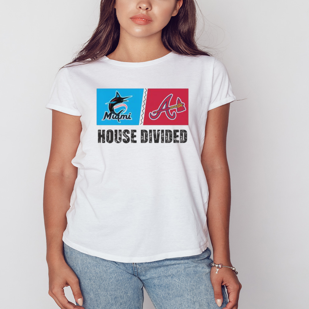 Miami Marlins vs Atlanta Braves House Divided Shirt 2 Women's shirt