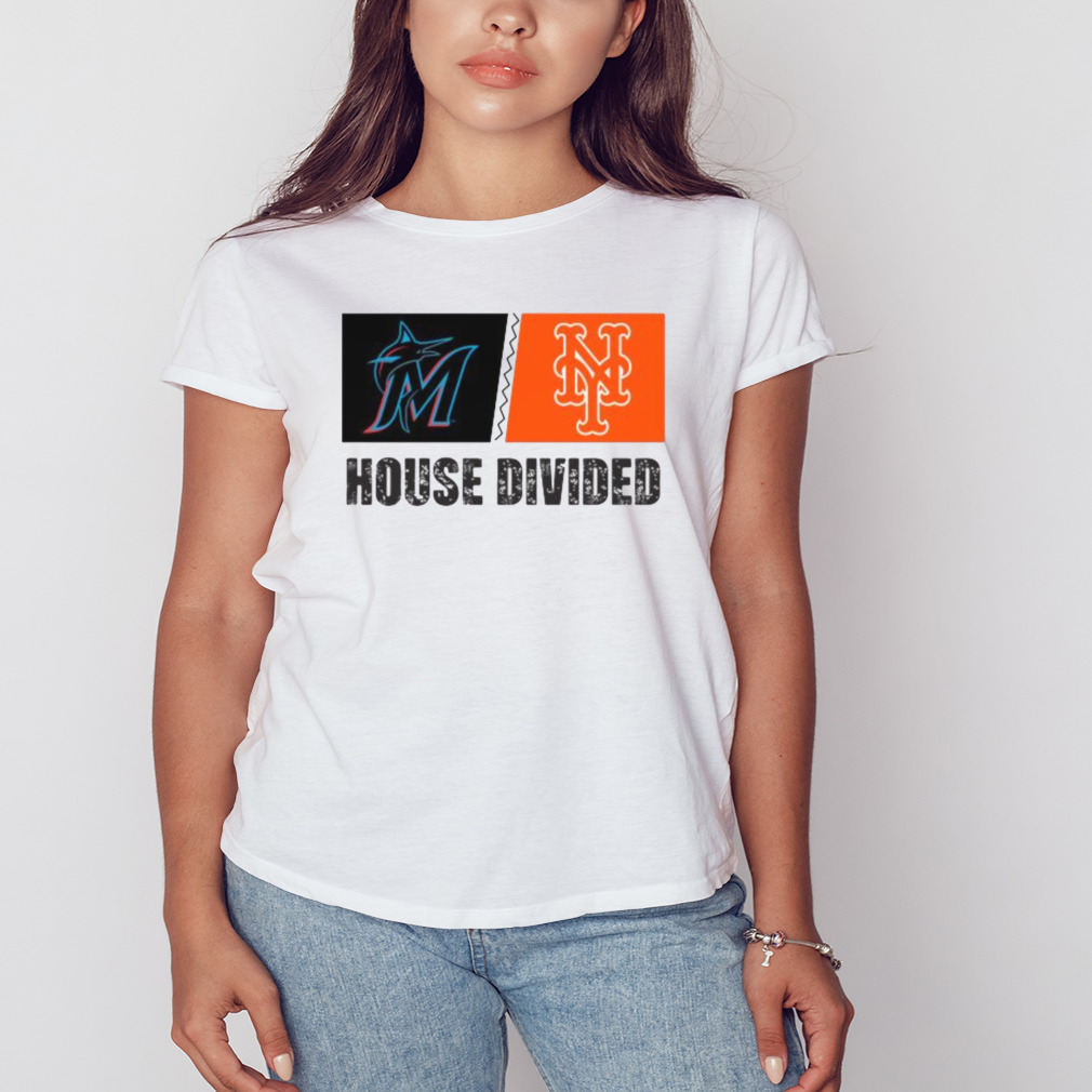 Miami Marlins vs New York Mets House Divided Shirt 2 Women's shirt