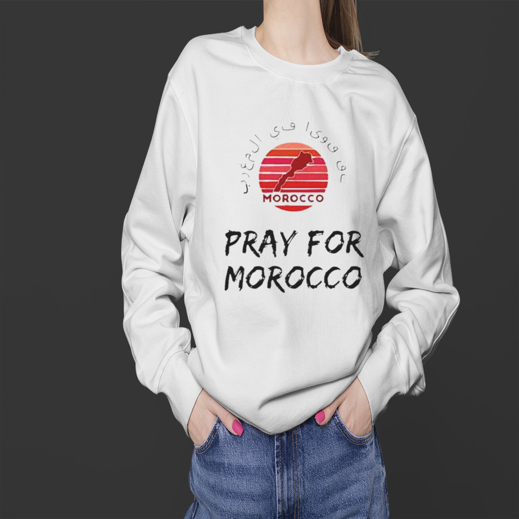 Pray For Morocco Earthquake T-shirt 4 Sweater