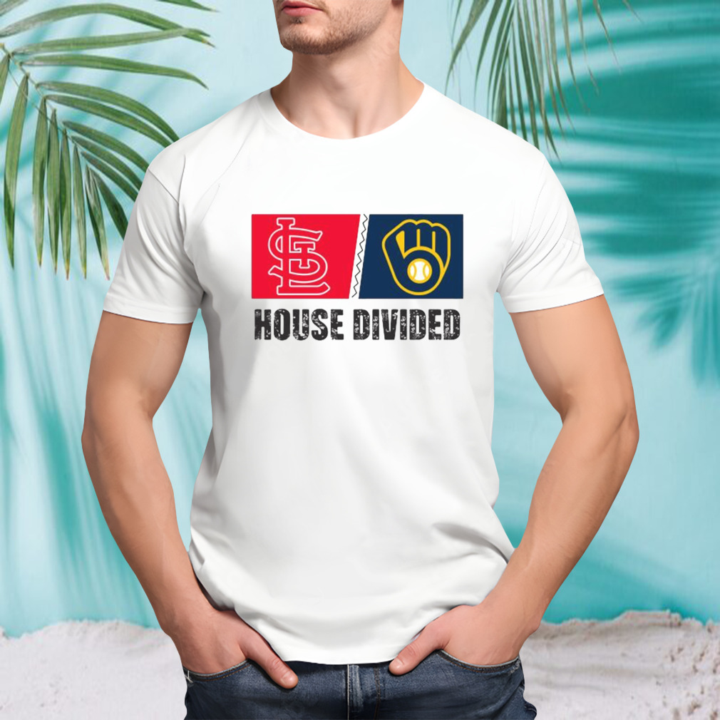 St Louis Cardinals vs Milwaukee Brewers House Divided Shirt
