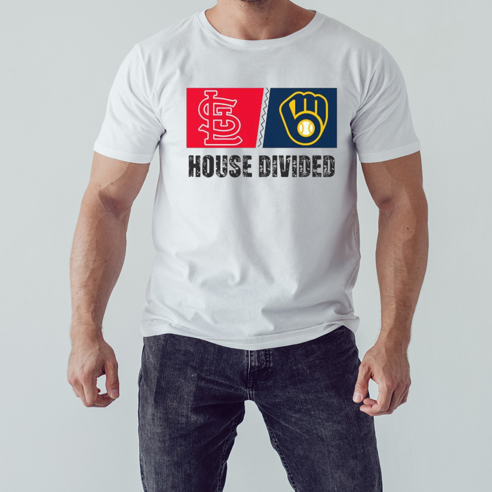St Louis Cardinals vs Milwaukee Brewers House Divided Shirt 1 Unisex shirt