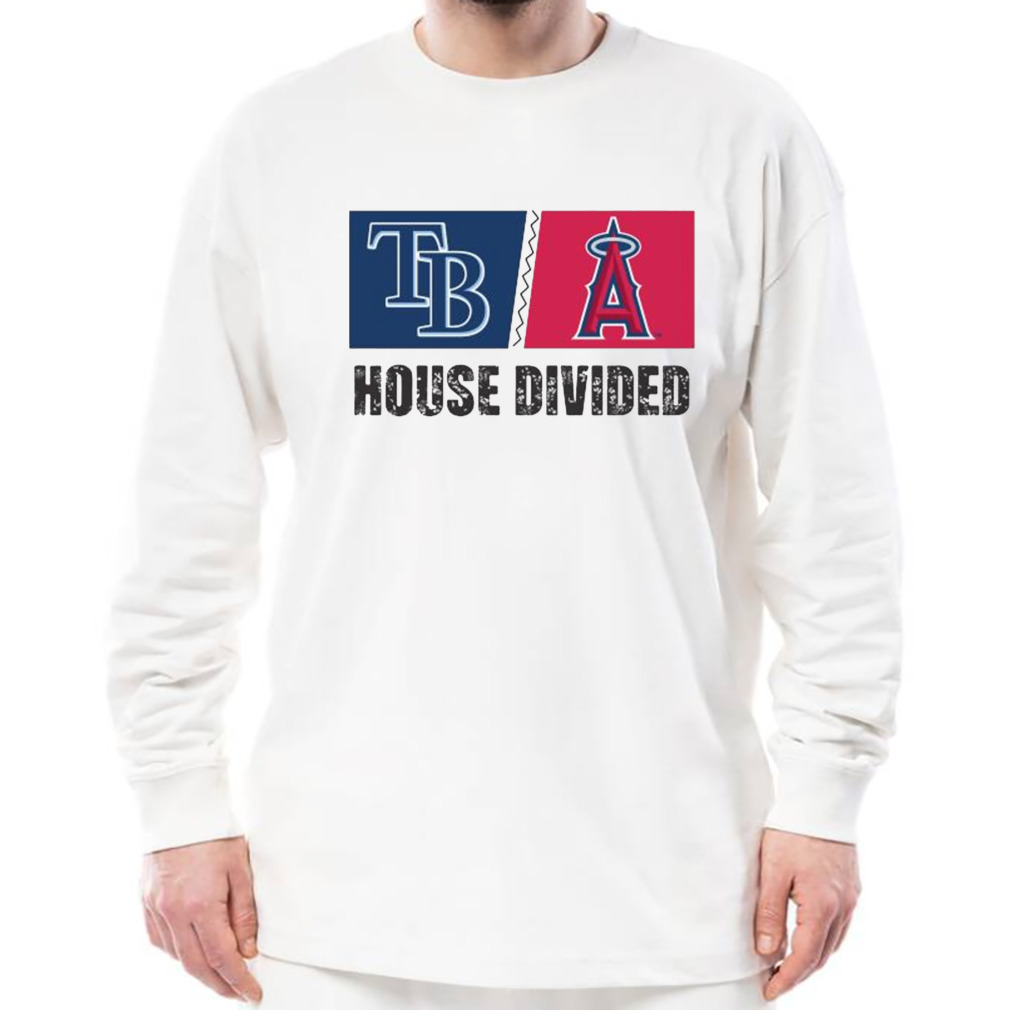 Official Tampa Bay Rays Vs Los Angeles Angels House Divided Shirt