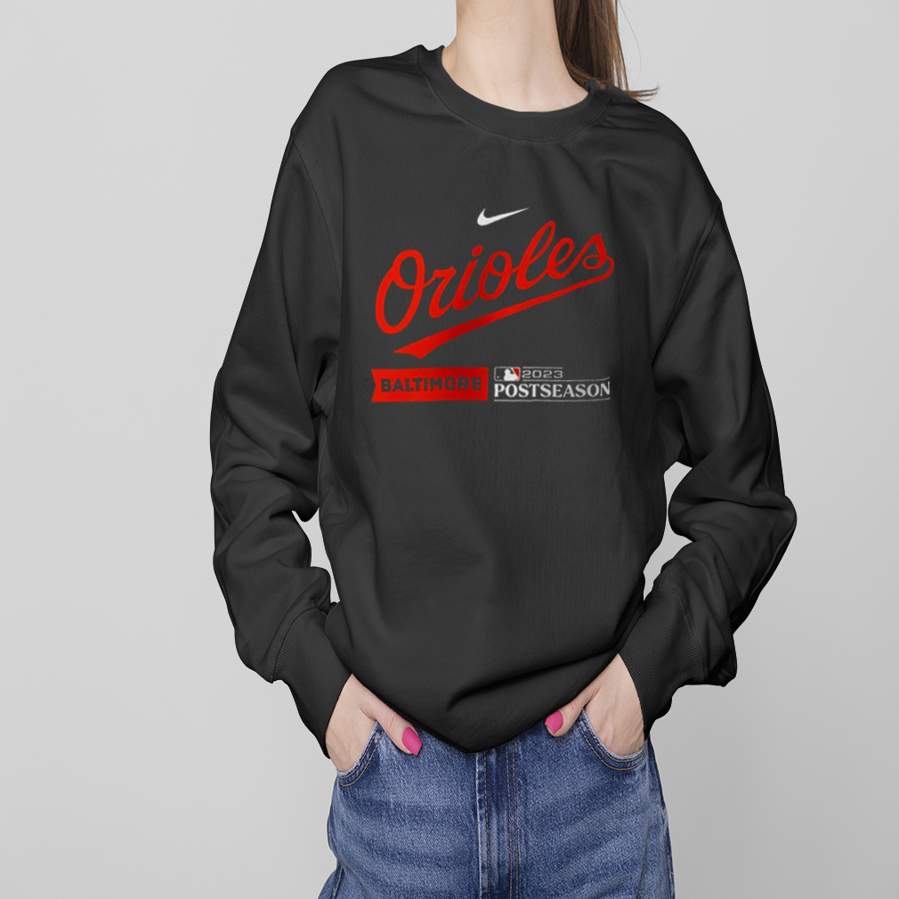 Baltimore Orioles Nike Black 2023 Postseason Authentic Collection Dugout T-Shirt 4 Sweaters