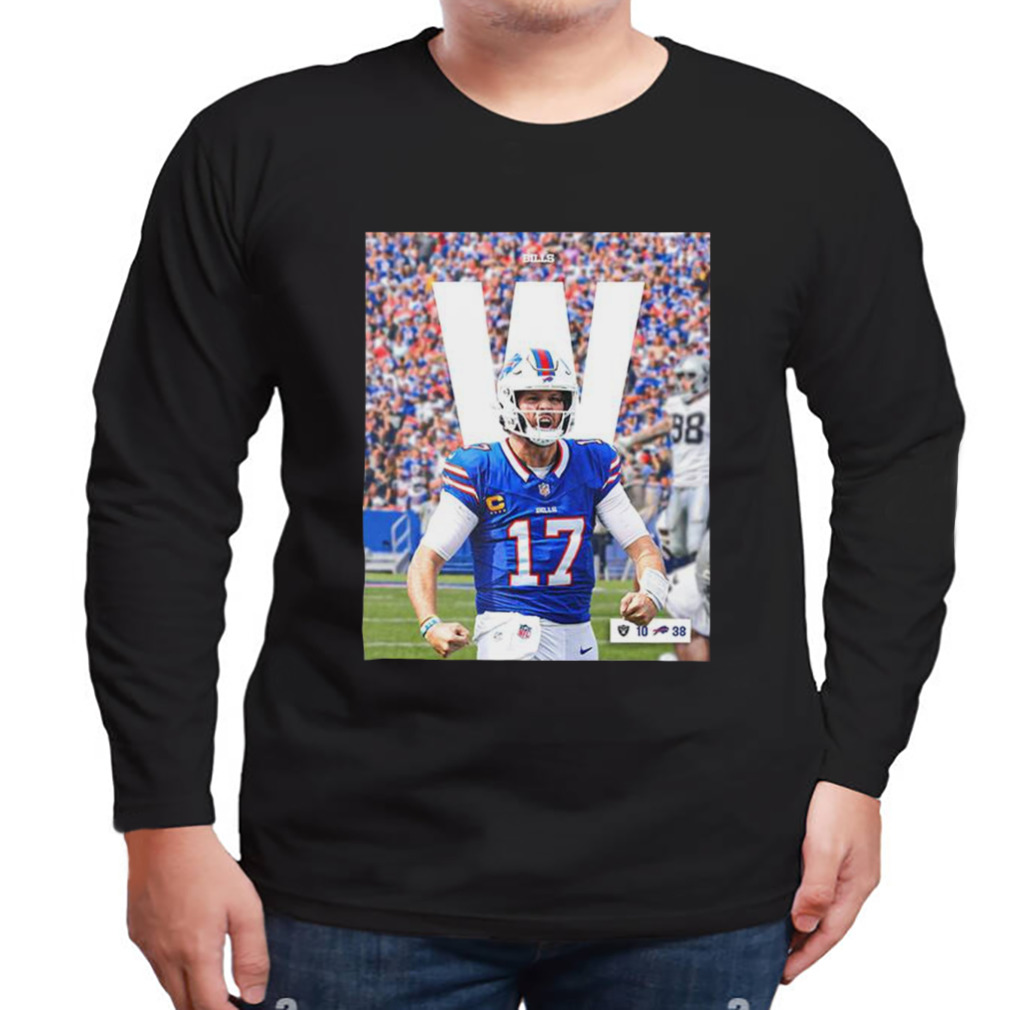 Buffalo Bills Big Wins Big Dubs Las Vegas Raiders vs Buffalo Bills With 38 Points Josh Allen MVP T-Shirt 3 Longsleeve tshirt