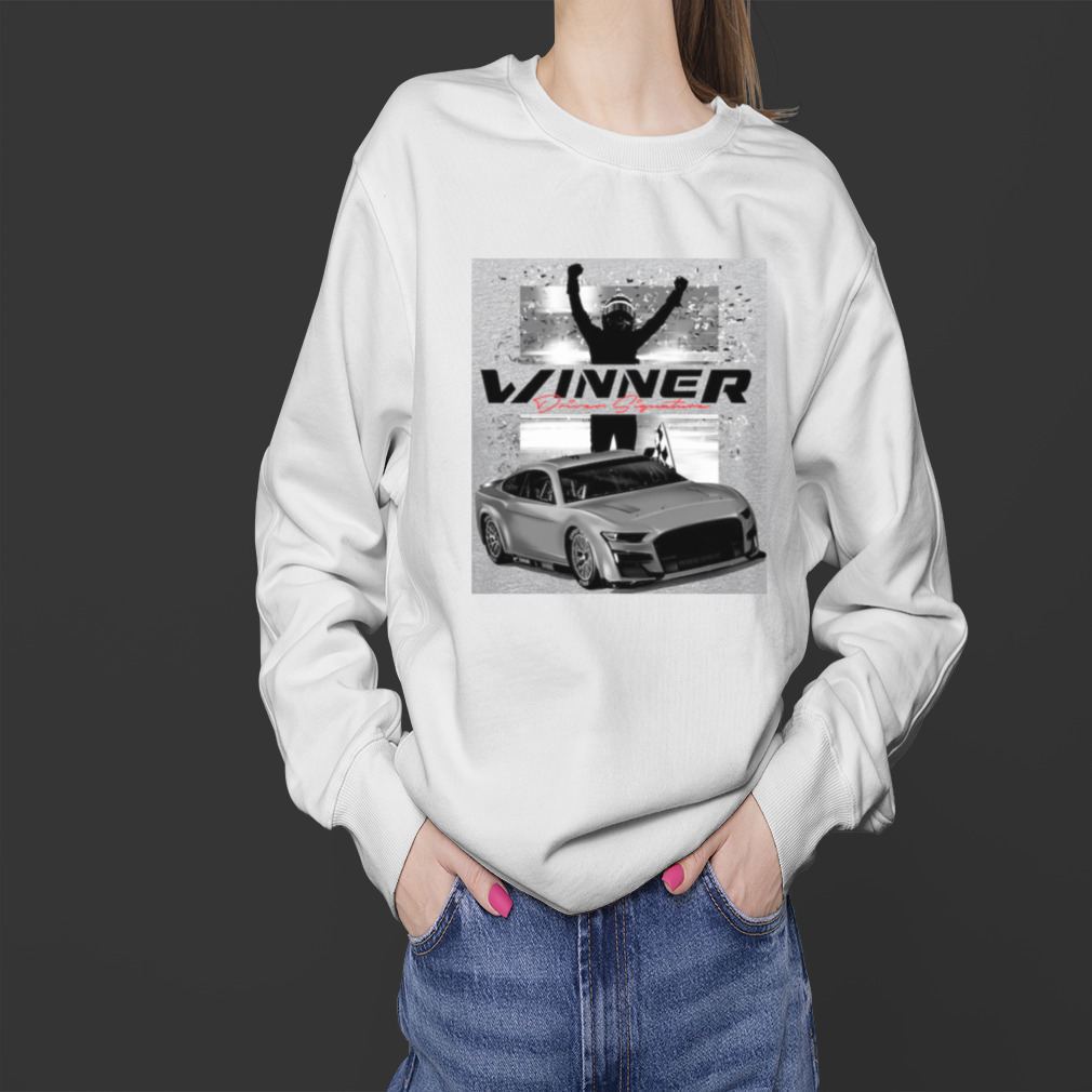Denny Hamlin Checkered Flag Sports 2023 Bass Pro Shops Night Race Winner T-Shirt 4 Sweater