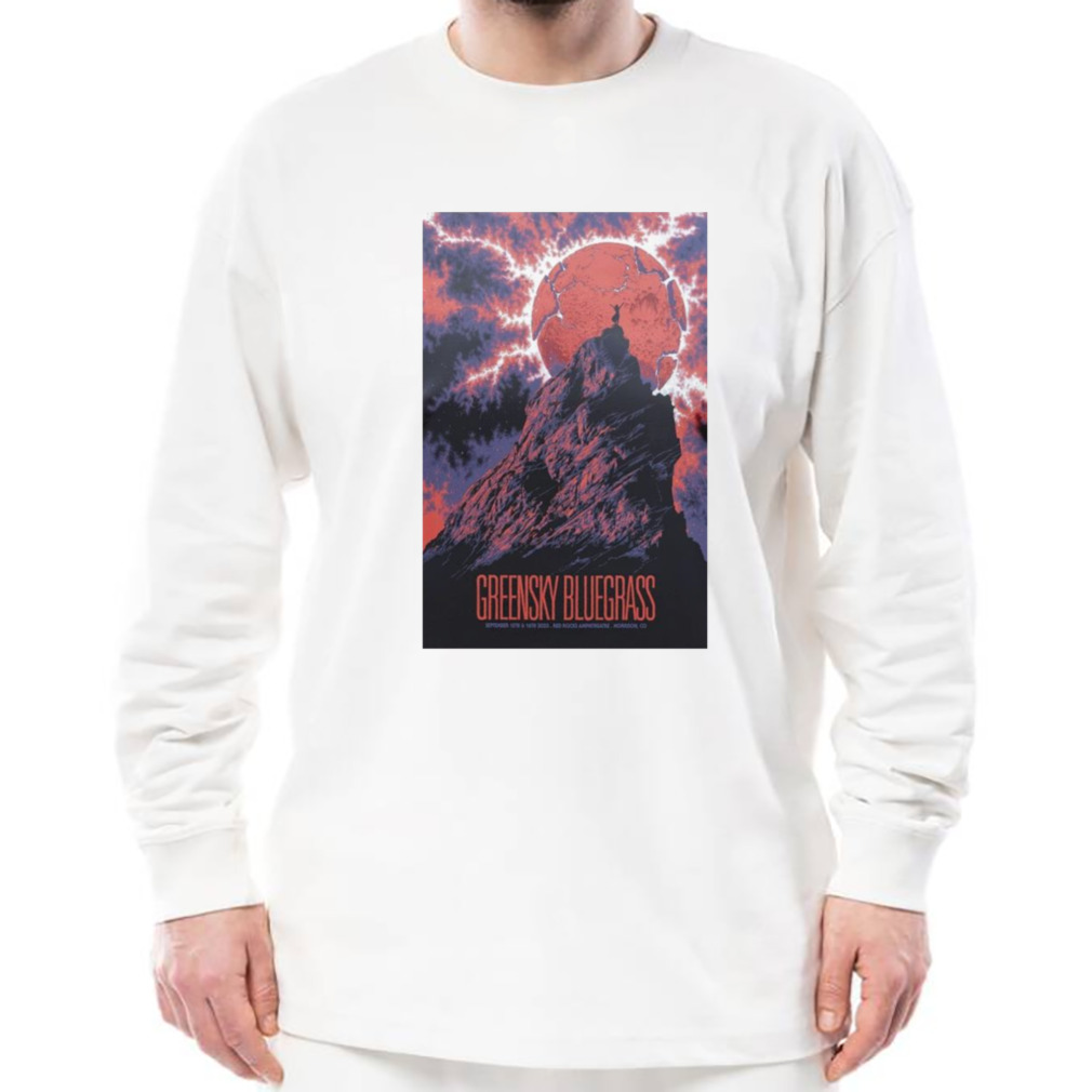 Greensky bluegrass 2023 red rocks poster shirt 3 Longsleeve shirt