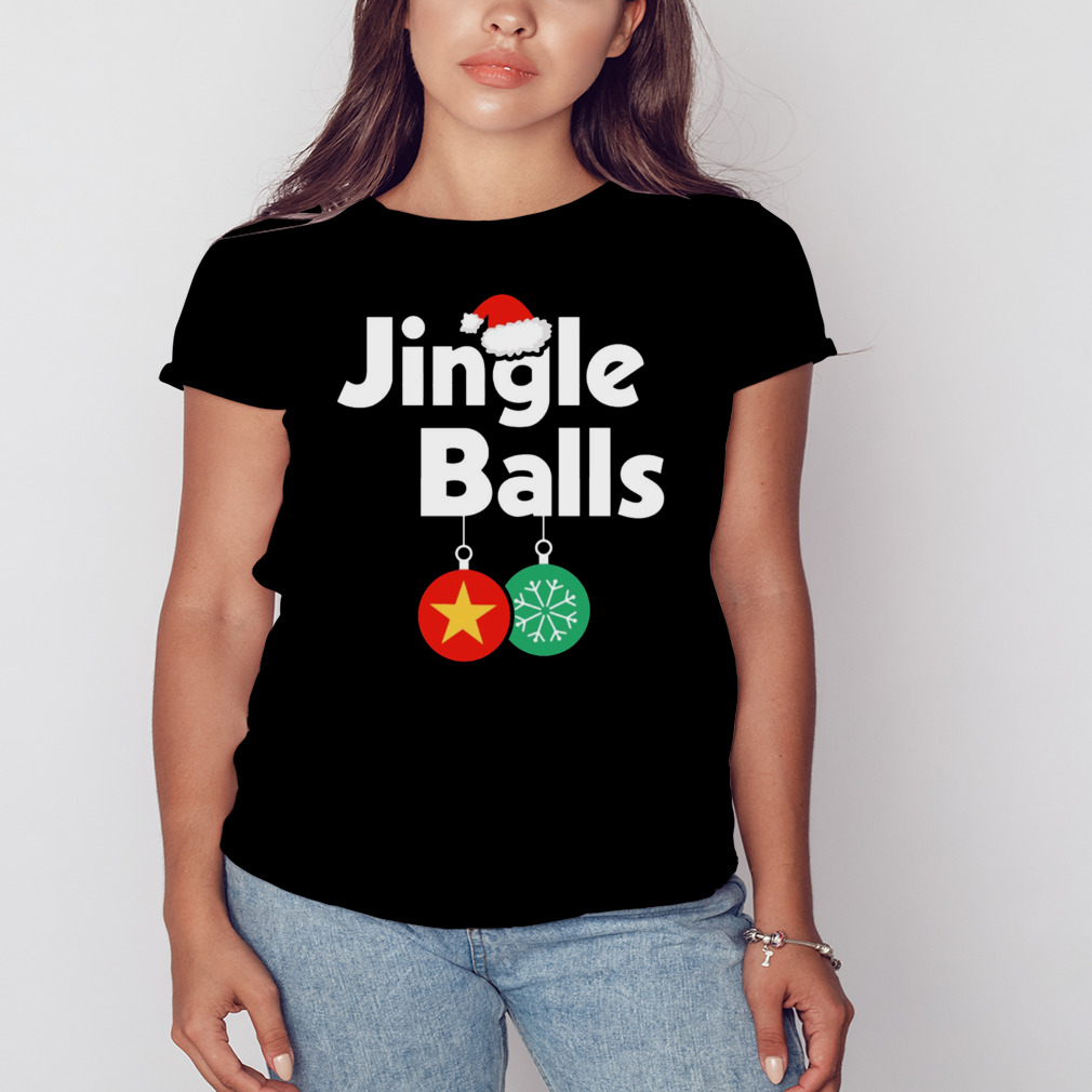 Jingle Balls Dirty Christmas Joke Xmas Adult Humor Outfit shirt 2 Women's tshirt