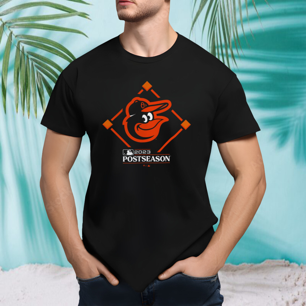 Men’s Baltimore Orioles Orange 2023 Postseason Locker Room T-Shirt