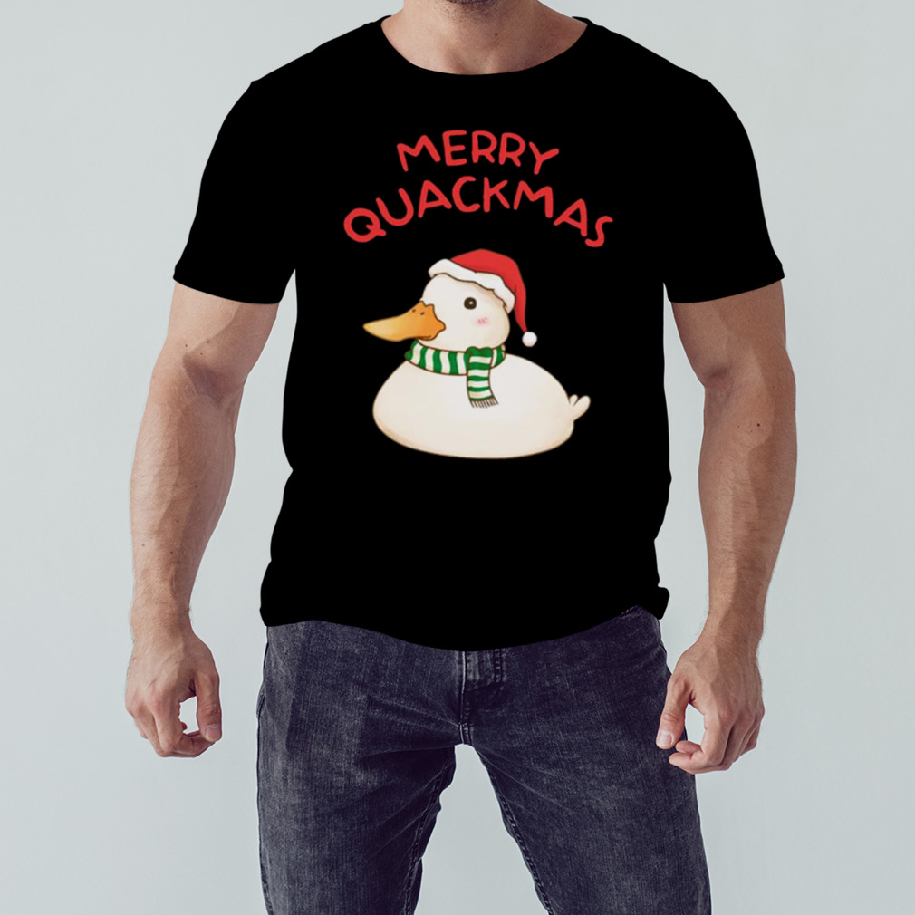 Merry Quackmas Cute Christmas Duck shirt 1 Unisex tshirt
