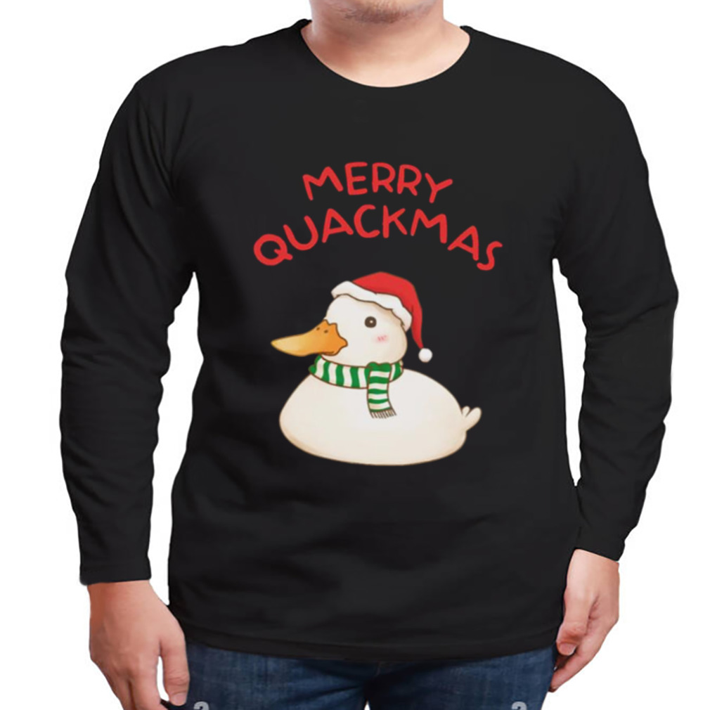 Merry Quackmas Cute Christmas Duck shirt 3 Longsleeve tshirt