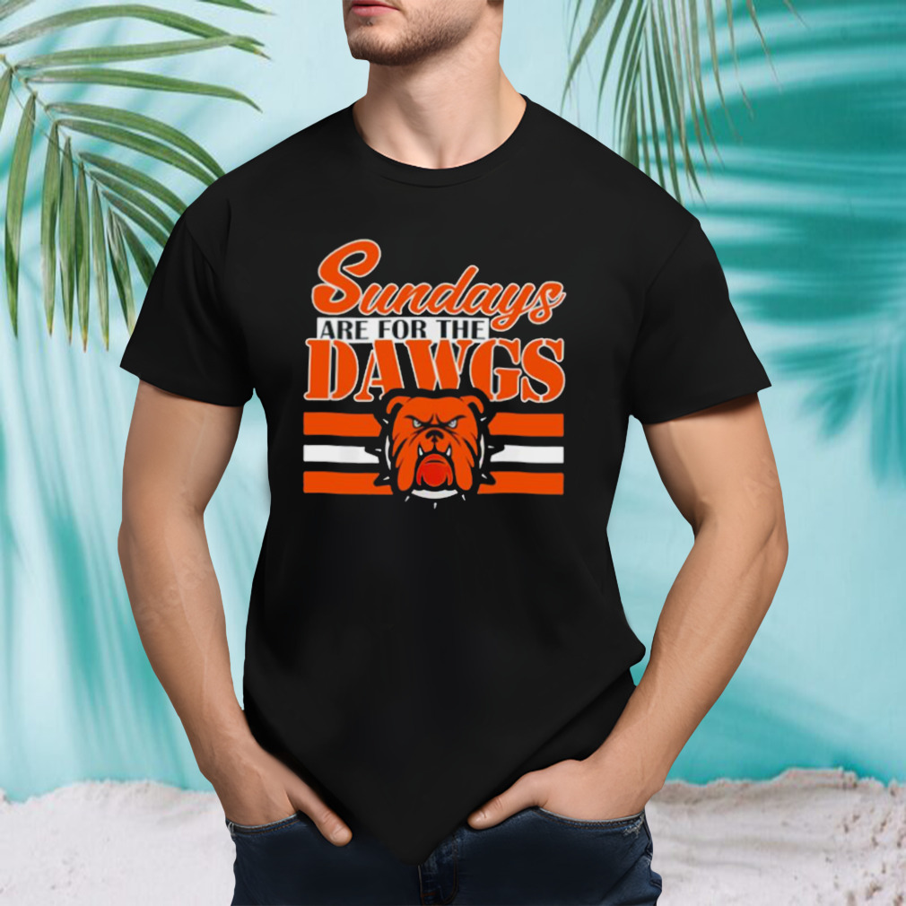 Sundays are for the Dawgs Cleveland Ohio Gift Dawg shirt