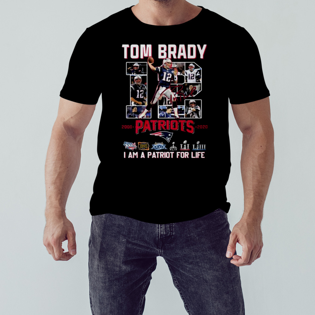 Tom Brady 12 Patriots I am a patriot for life signature photo t-shirt 1 Unisex tshirt