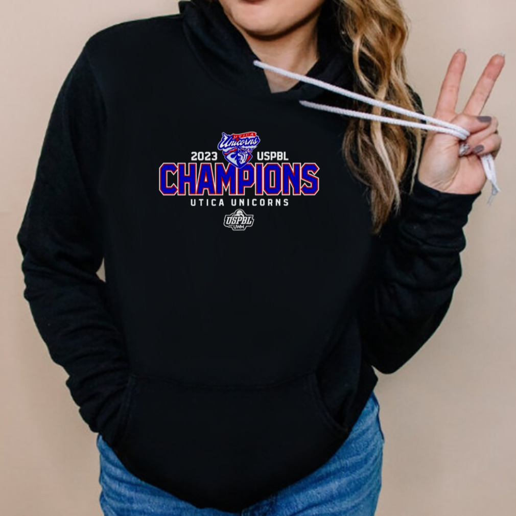 Utica Unicorns 2023 USPBL Champions Shirt 5 Hoodies