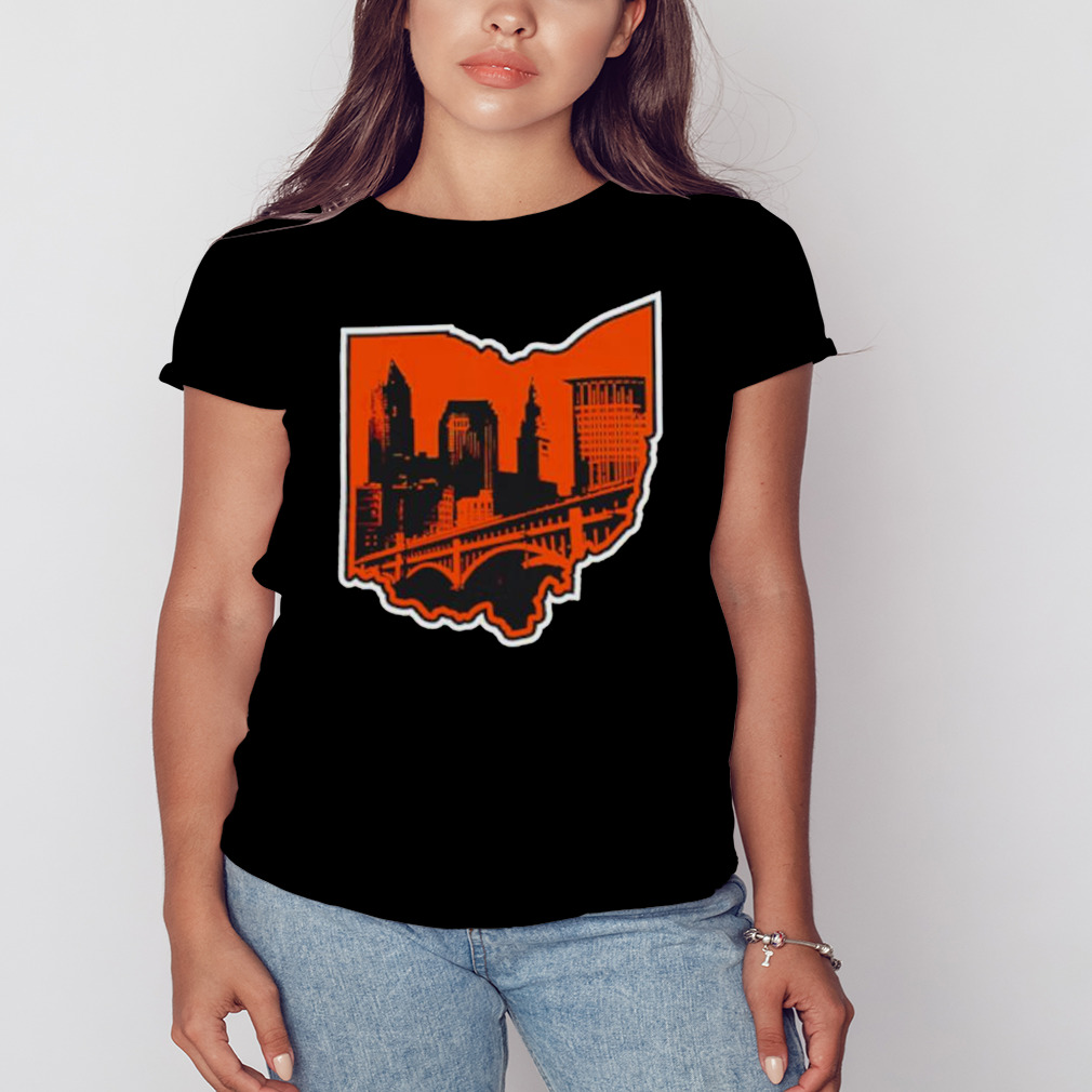 Where I’M From Cleveland State Sky Brown shirt 2 Women's tshirt