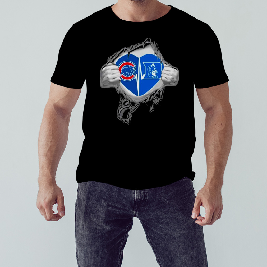 Blood Inside Me Chicago Cubs And Duke Blue Devils It’s In My Heart T-Shirt 1 Unisex tshirt