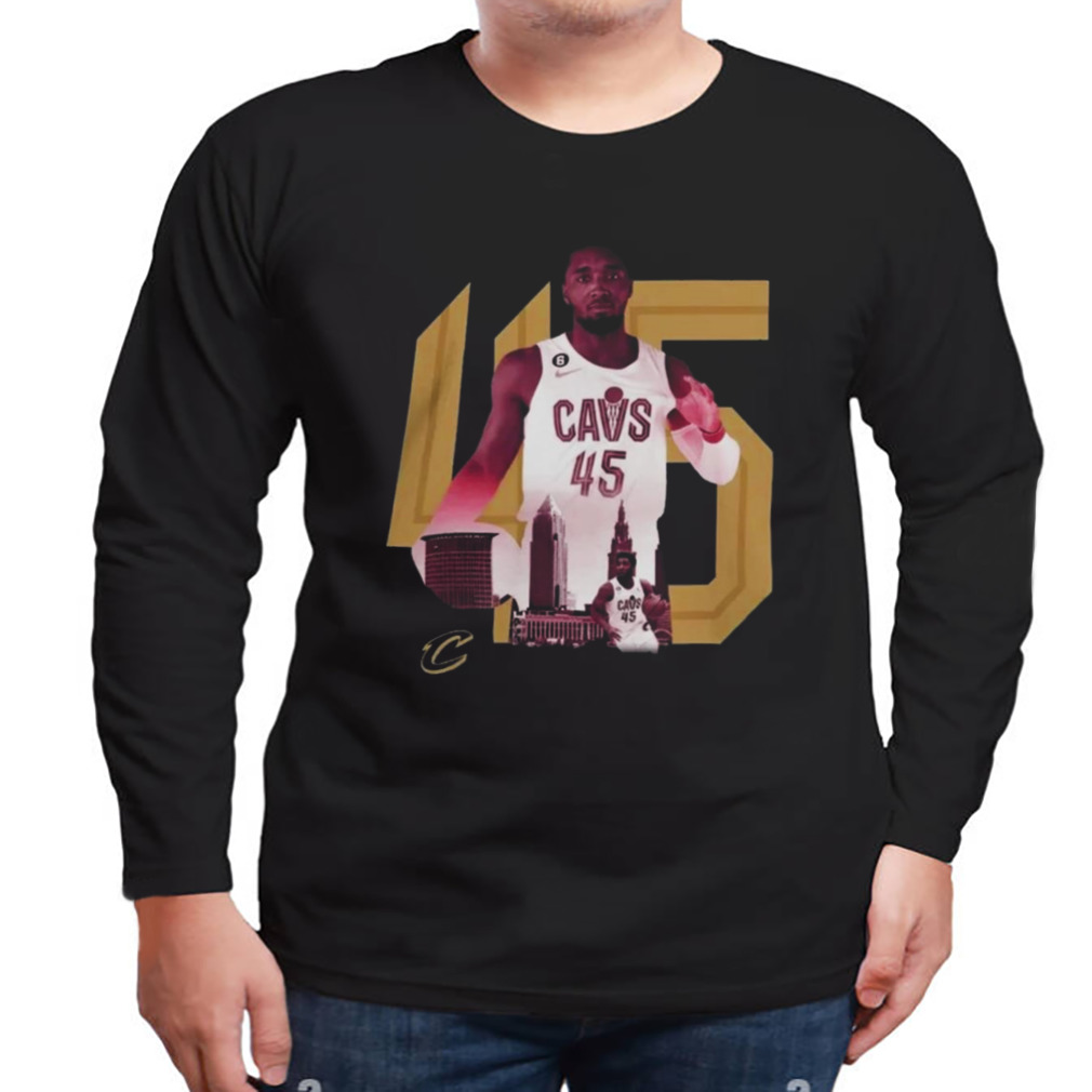 Cleveland cavaliers mitchell wine skyline shirt 3 Longsleeve tshirt