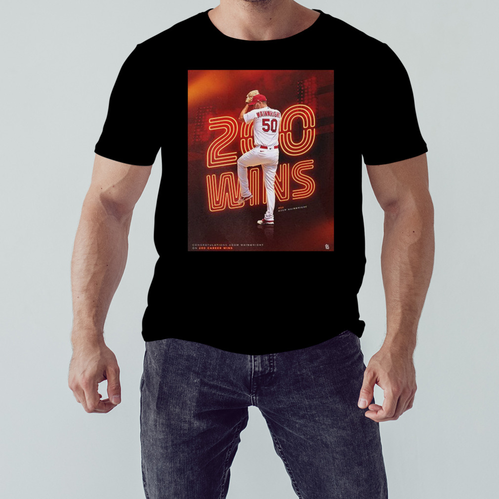 Congratulations 200 Career Wins For Adam Wainwright St Louis Cardinals T-Shirt 1 Unisex tshirt