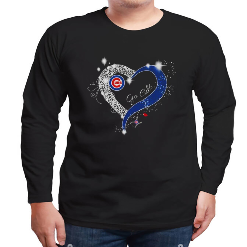 Official diamond heart chicago cubs go cubs 2023 shirt, hoodie