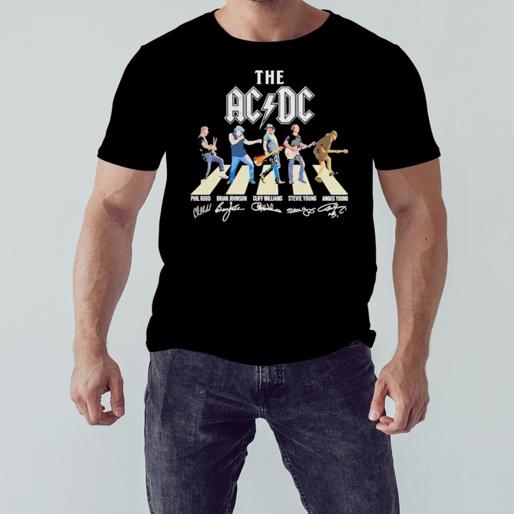 The Ac Dc Band Abbey Road Signatures Shirt, hoodie, sweater, long